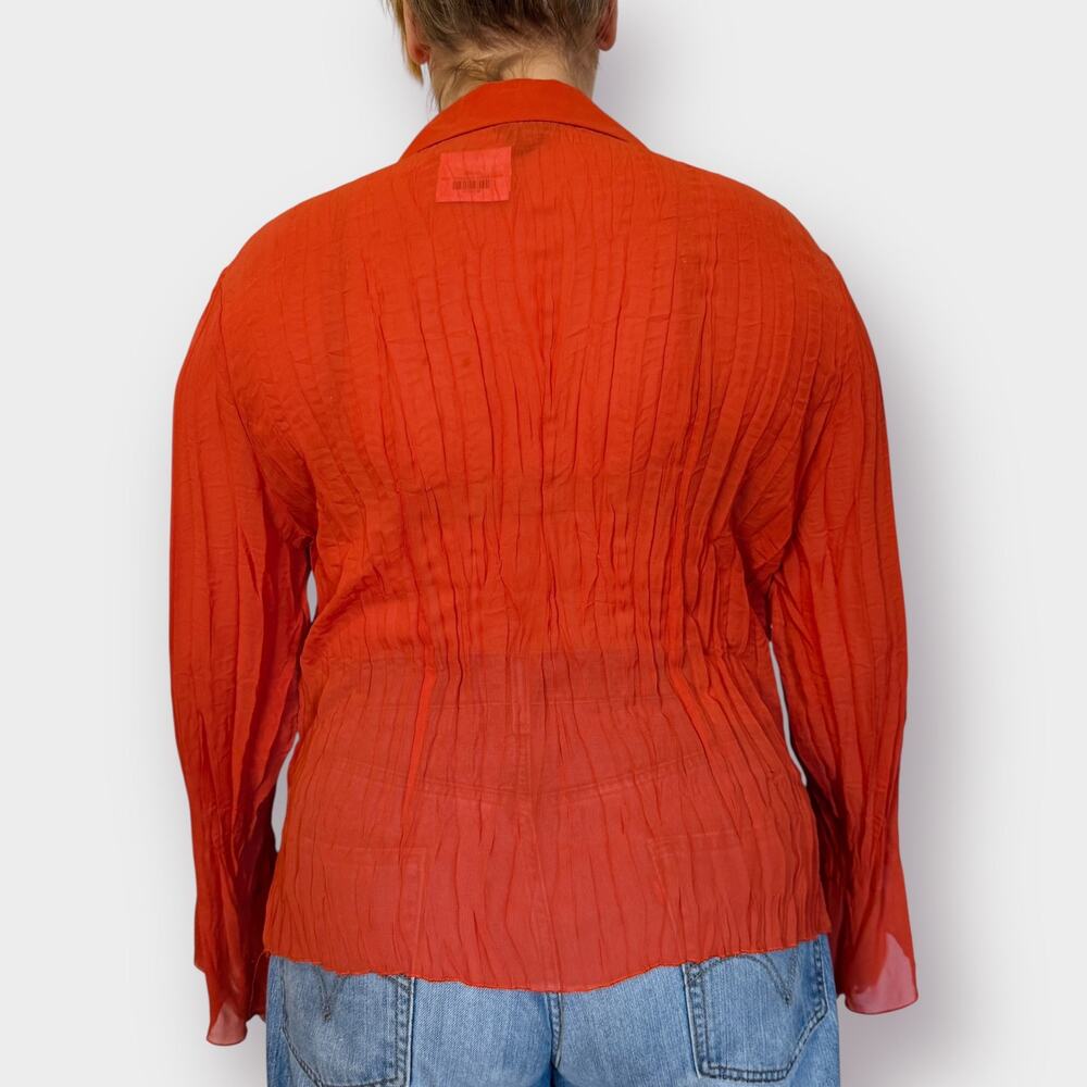 Y2K Clothing Co Orange Blouse Size 2X - Picture 8 of 9